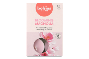 Набор свечей чайных с ароматом магнолии Blooming magnolia Bolsius 6шт
