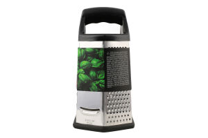 Терка Джеміні чорна нержавіюча сталь/пластик шестистороння AR2131SSАрдесто