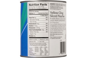 Ahold Yellow Cling Peaches Sliced