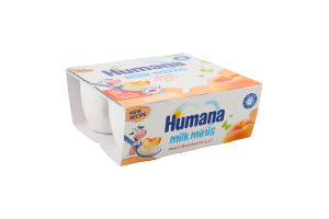 Продукт кисломолочний для дітей від 6міс Peach Milk Minis Humana к/у 4х100г