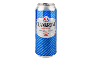 Пиво 0.5л 0.5% безалкогольное светлое пастеризованное Glankrone ж/б