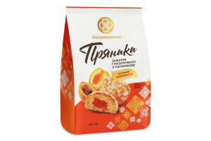 Пряники заварные глазированные с начинкой Со вкусом абрикоса Dесняночка м/у 400г