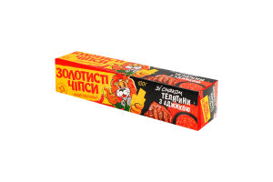 Чипсы картофельные со вкусом телятины с аджикой Золотисті к/у 100г
