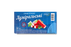 Палочки крабовые замороженные Адмиральские CJSC Plunges kooperatine prekyba в/у 400г