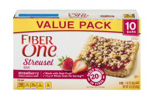 Fiber One Streusel Bar Strawberry - 10 CT