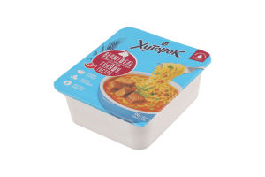 Вермішель швидкого приготування з смаком гуляшу гостра 90г Хуторок