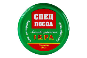 Икра лососевая зернистая соленая Спецпосол 1с с/б 180г