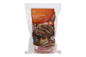 Ahold All Natural Ground Beef Patties 80% Lean 20% Fat - 8 CT