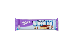 Вафля з начинкою з кокосом покрита молочним шоколадом Coconut Waffelini Milka м/у 31г