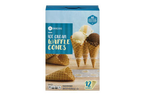 SE Grocers Ice Cream Waffle Cones - 12 CT