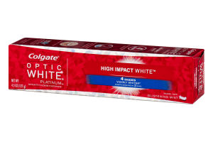 Colgate Optic White Anticavity Fluoride Toothpaste High Impact White