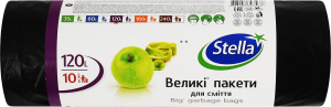 Пакеты для мусора большие 120л Stella 10шт