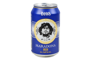 Пиво Maradona Lager світле з/б