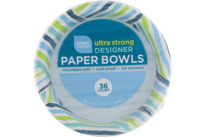 Smart Sense Ultra Strong Designer Paper Bowls 20 FL OZ - 36 CT