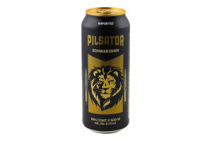 Пиво 0.5л 5% темне Schwarzbier Pilsator з/б