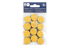 Підкладка д/меблів повстяна кругла самоклеюча 22мм 12шт МаксГруп