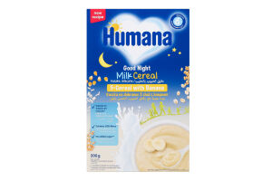 Каша молочна для дітей від 6міс суха 5 злаків з бананом Солодкі сни Humana к/у 200г