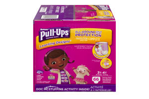 Huggies Pull-Ups Training Pants Disney Learning Designs 3T-4T - 66 CT