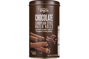 Ahold Simply Enjoy European-Style Wafer Rolls Chocolate