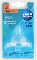 Соска силіконова до пляшки АйзіСтарт з широким отвором вiльна арт21/720 Канпол бейбіс