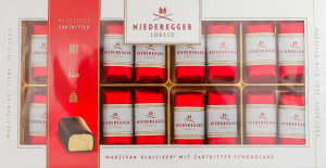 Конфеты марципановые в черном шоколаде Niederegger к/у 200г
