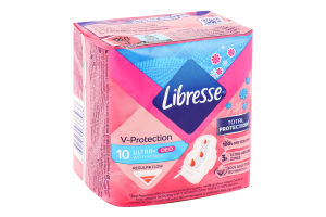 Прокладки гигиенические Ultra Deo Freshness&Protection Libresse 10шт