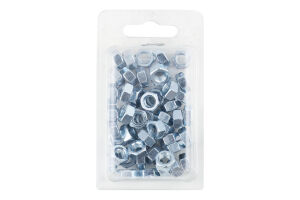 Гайка шестигранна оцинкована М6 50шт блістер Гроно-трейд