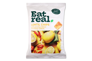 Снеки Eat Real з сочевиці смак перець чилі-лимон