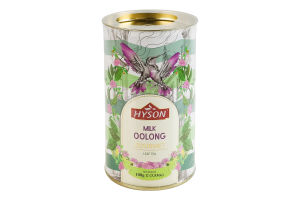 Чай зеленый байховый листовой Молочный Улун Gourmet Hyson тубус 100г