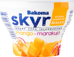 Йогурт Bakoma Скир з манго та маракуя