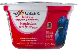 Yoplait Fat Free Greek Yogurt Blueberry