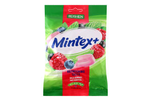 Карамель леденцовая со вкусом лесных ягод и ментола Mintex+ м/у 140г