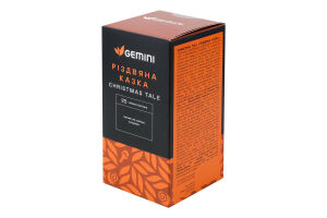 Чай чорний кенійський з духмяними спеціями та ароматом апельсина Різдвяна казка Gemini в/с к/у 25х1.5г