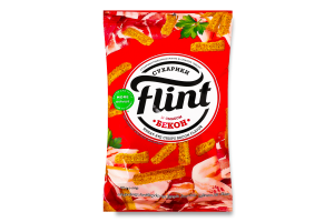 Сухарики пшенично-ржаные Бекон Flint м/у 60г