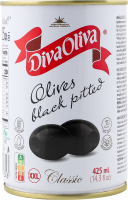 Оливки чорні без кісточок Classic Diva Oliva з/б 390г