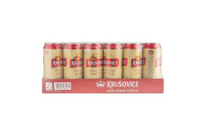 Пиво 500мл 4.2% светлое фильтрованное пастеризованное Kralovske Svetle Krusovice ж/б