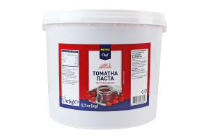 Паста томатная 25% пастеризованная Metro Chef ведро 5.7кг