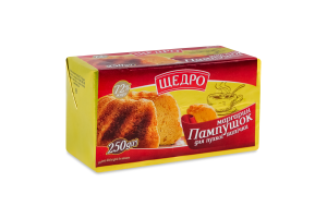 Маргарин 72% столовий Пампушок для пухкої випічки Щедро м/у 250г