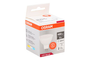 Лампа світлодіодна 6W GU5,3 4000К MR16 Osram