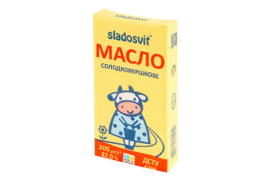 Масло солодковершкове 82% Екстра Sladosvit м/у 200г