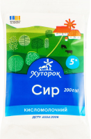 Сир кисломолочний 5% Хуторок м/у 200г