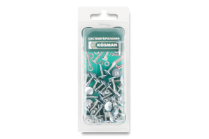 Шуруп-шайба самосвердлувальний 4,2*16мм 40шт блістер Косман