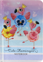 Блокнот 64 листа А6 №9439 Cute Flamingos Bourgeois 1шт