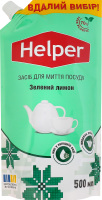 Средство для мытья посуды Зеленый лимон Helper 500мл