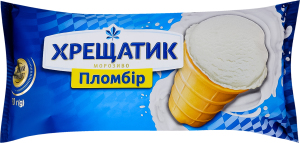 Мороженое пломбир в вафельном стаканчике Золотой стандарт Хрещатик м/у 90г