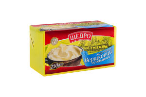 Маргарин 72% столовий Вершковий особливий Щедро м/у 250г