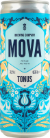 Пиво 0.33л 3.2% світле нефільтроване непастеризоване Tonus Mova з/б