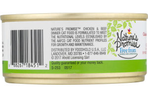 Nature's Promise Cat Food Chicken & Beef Dinner