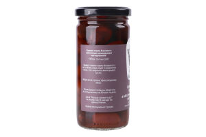 Оливки сорту Каламата з кісточкою консервовані пастеризовані Food Basket с/б 240г