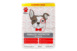 Прокладки для тварин гігієнічні 60х60см Economy Pack Petino 30шт